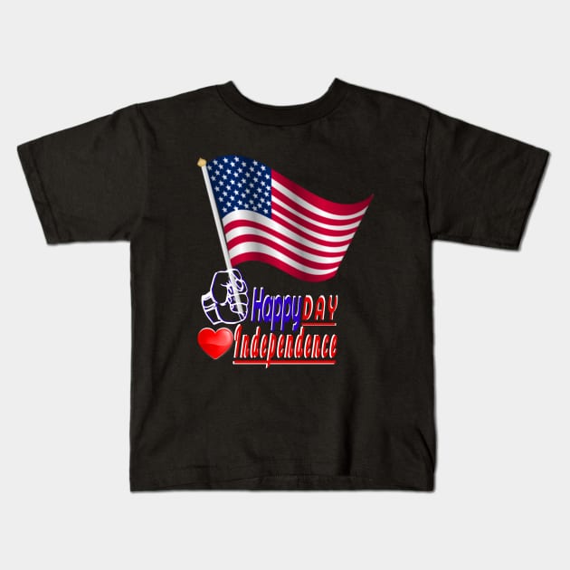 4TH OF JULY Independence Day in the United States Kids T-Shirt by Top-you